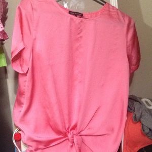 Violet and Claire pink knot shirt